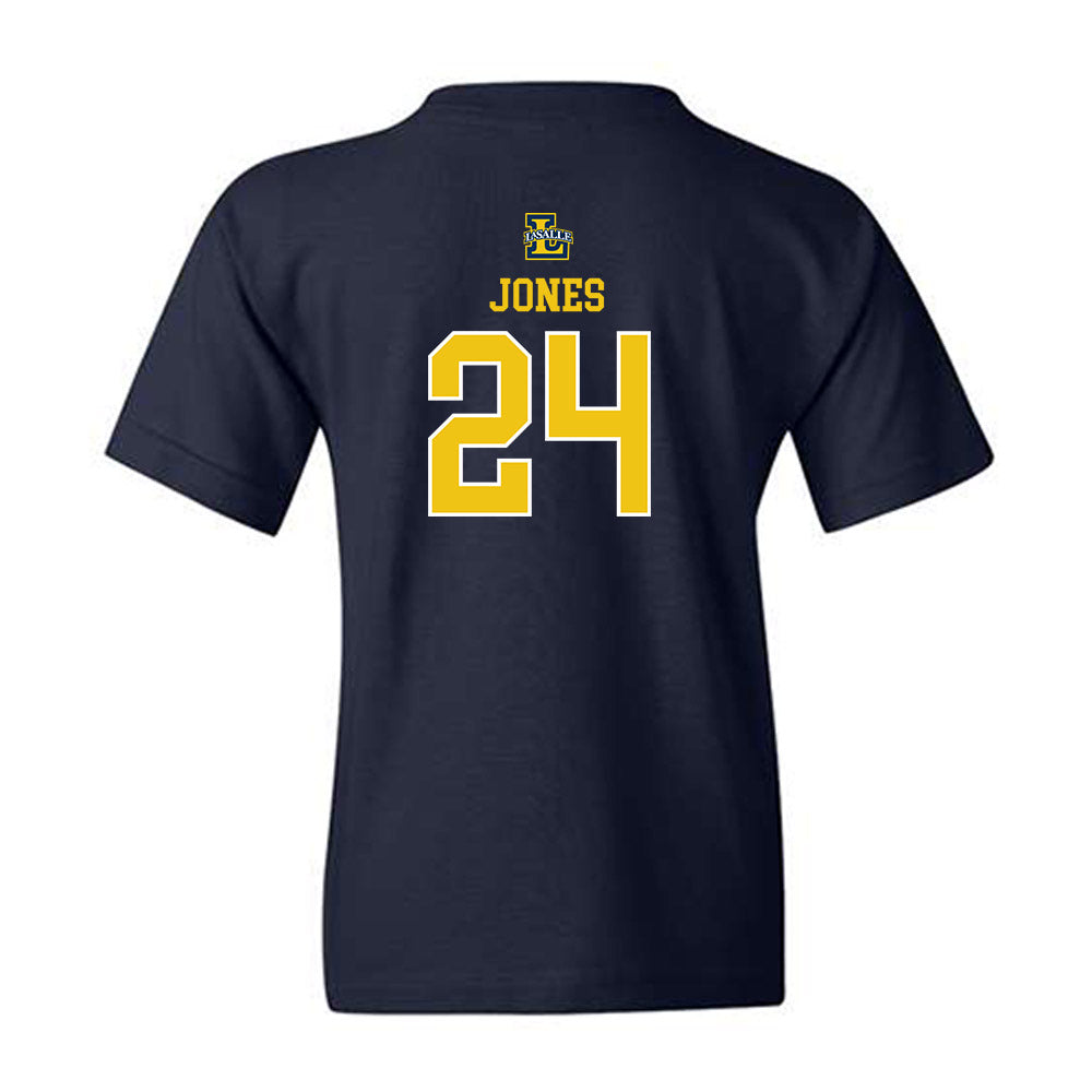 La Salle - NCAA Men's Basketball : Deuce Jones - Sports Shersey Youth T-Shirt-1