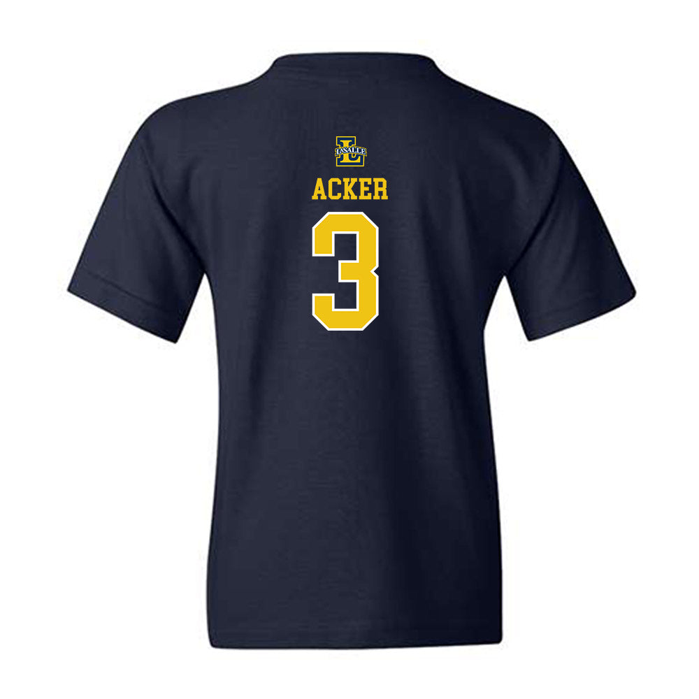 La Salle - NCAA Men's Basketball : Eric Acker - Sports Shersey Youth T-Shirt-1