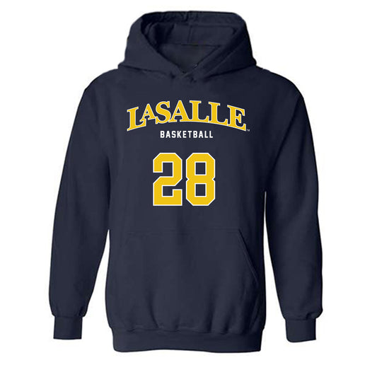 La Salle - NCAA Men's Basketball : Arlan Masharaliyev - Sports Shersey Hooded Sweatshirt-0