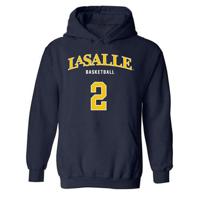 La Salle - NCAA Men's Basketball : Corey McKeithan - Sports Shersey Hooded Sweatshirt-0