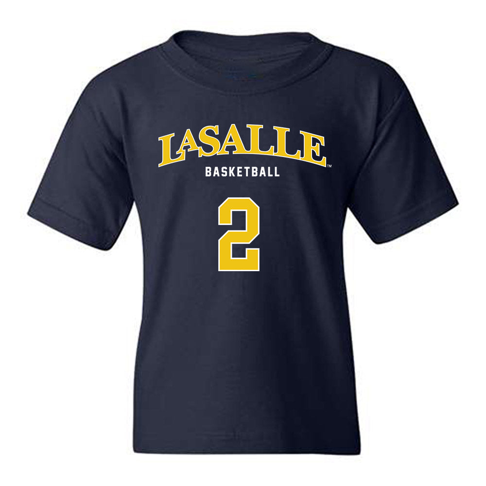 La Salle - NCAA Men's Basketball : Corey McKeithan - Sports Shersey Youth T-Shirt-0