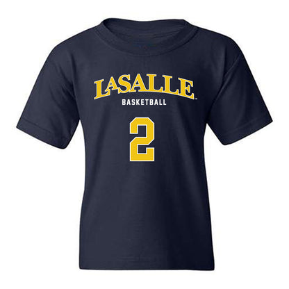 La Salle - NCAA Men's Basketball : Corey McKeithan - Sports Shersey Youth T-Shirt-0