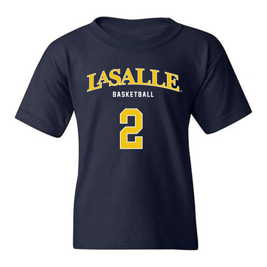 La Salle - NCAA Men's Basketball : Corey McKeithan - Sports Shersey Youth T-Shirt-0