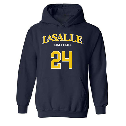 La Salle - NCAA Men's Basketball : Deuce Jones - Sports Shersey Hooded Sweatshirt-0