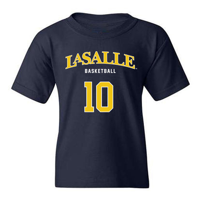 La Salle - NCAA Men's Basketball : Jaden Johnson - Sports Shersey Youth T-Shirt-0