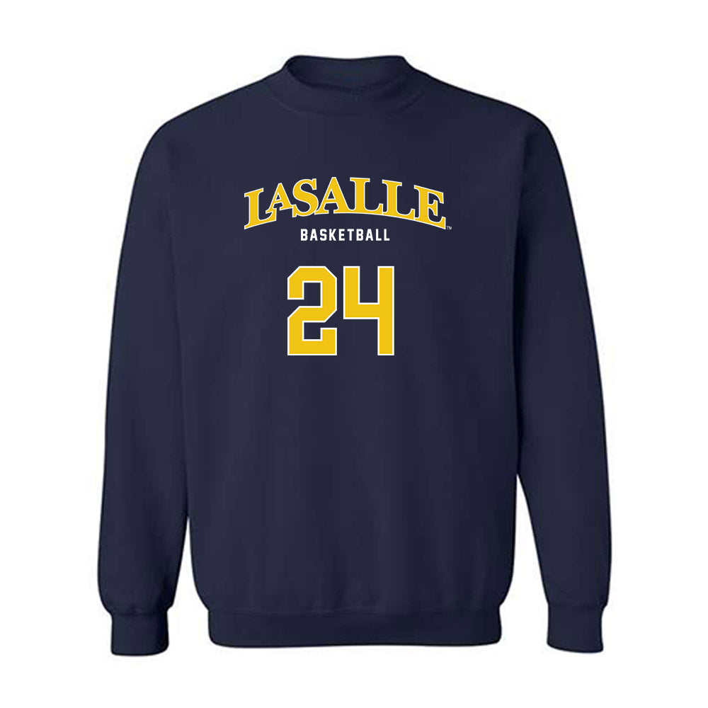 La Salle - NCAA Men's Basketball : Deuce Jones - Sports Shersey Crewneck Sweatshirt-0