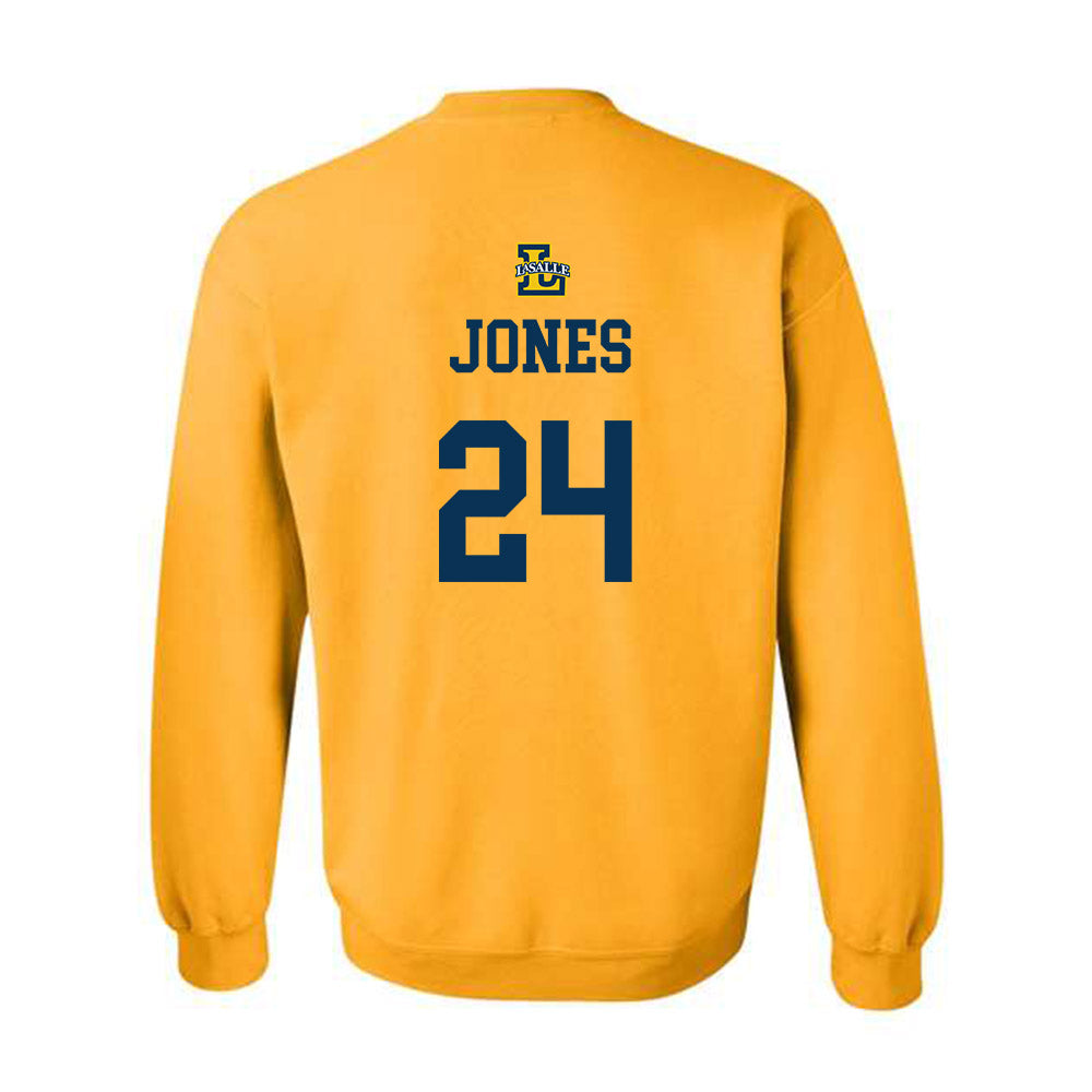 La Salle - NCAA Men's Basketball : Deuce Jones - Sports Shersey Crewneck Sweatshirt-1