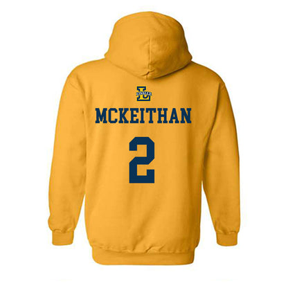 La Salle - NCAA Men's Basketball : Corey McKeithan - Sports Shersey Hooded Sweatshirt-1