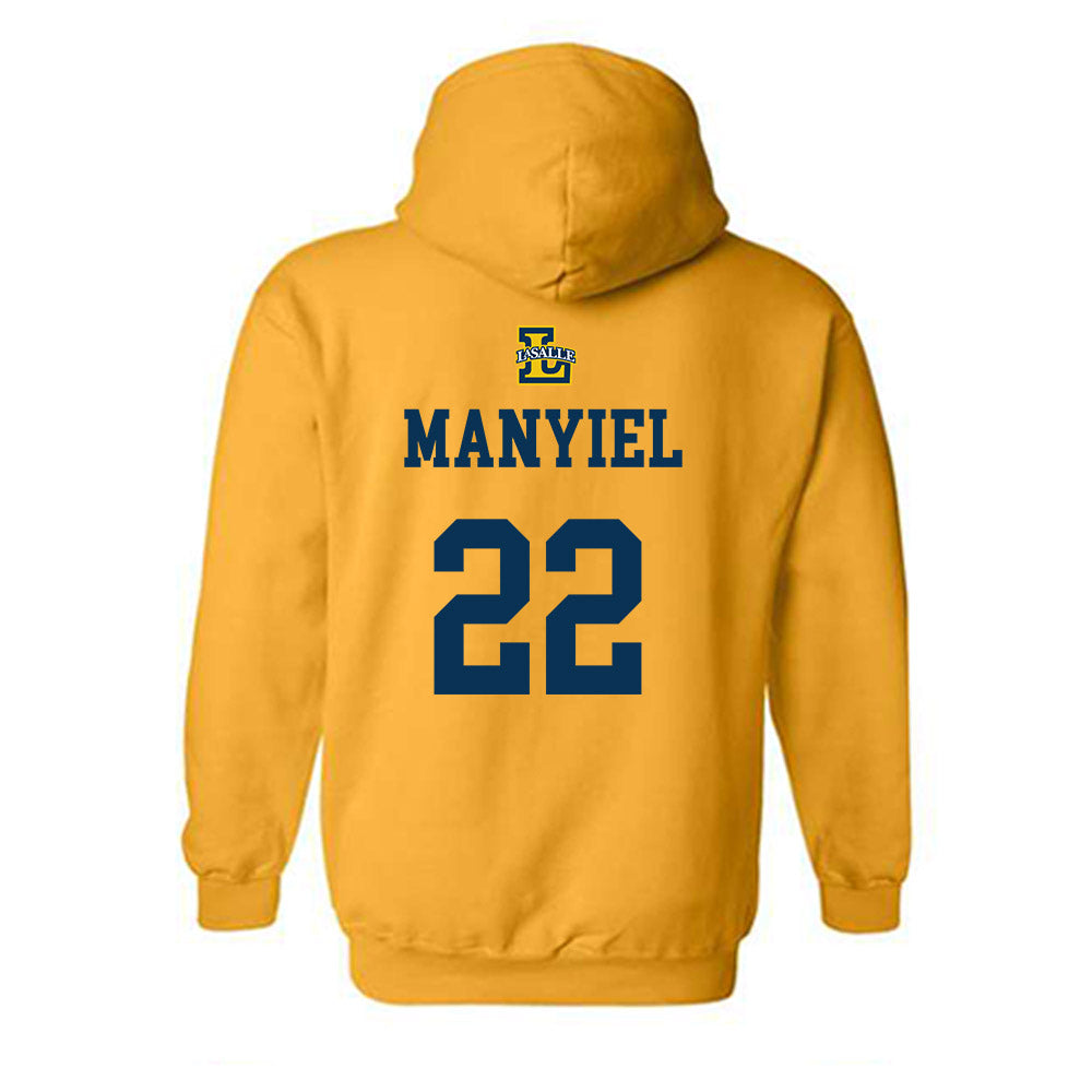 La Salle - NCAA Women's Basketball : Yar Manyiel - Sports Shersey Hooded Sweatshirt-1