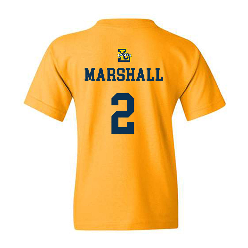 La Salle - NCAA Men's Basketball : Jaeden Marshall - Sports Shersey Youth T-Shirt-1