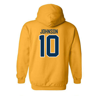 La Salle - NCAA Men's Basketball : Jaden Johnson - Generic Shersey Hooded Sweatshirt-1