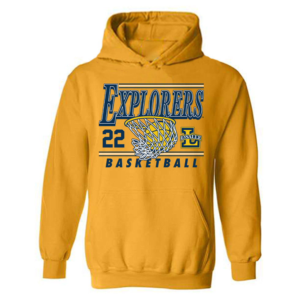 La Salle - NCAA Women's Basketball : Yar Manyiel - Generic Shersey Hooded Sweatshirt-0