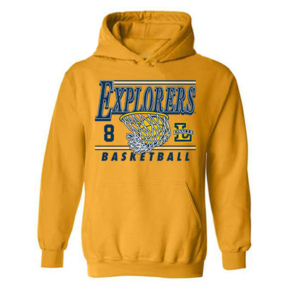 La Salle - NCAA Men's Basketball : Nas Hart - Generic Shersey Hooded Sweatshirt-0