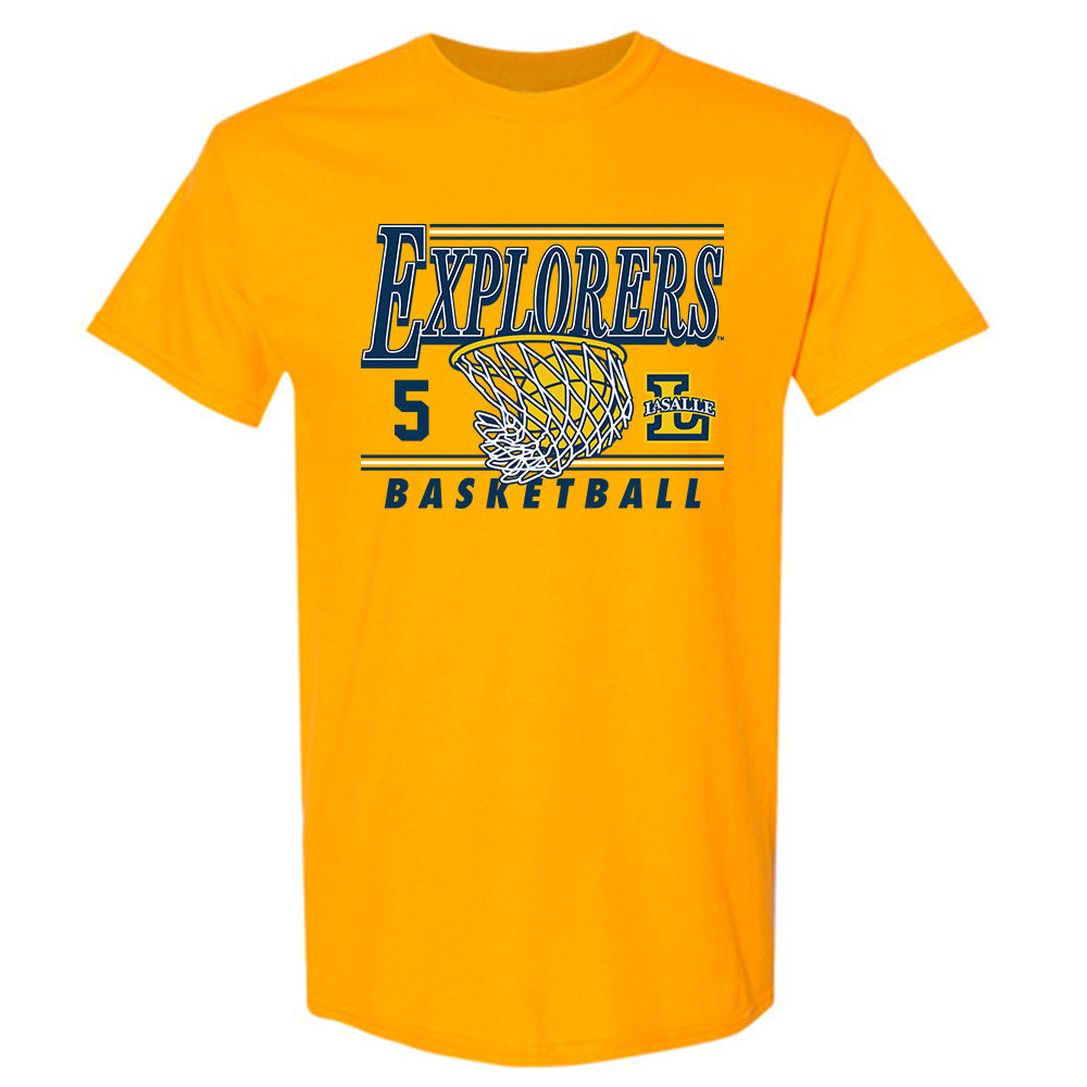La Salle - NCAA Men's Basketball : Josiah Harris - Generic Shersey T-Shirt-0