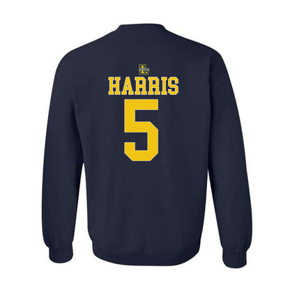 La Salle - NCAA Men's Basketball : Josiah Harris - Generic Shersey Crewneck Sweatshirt-1