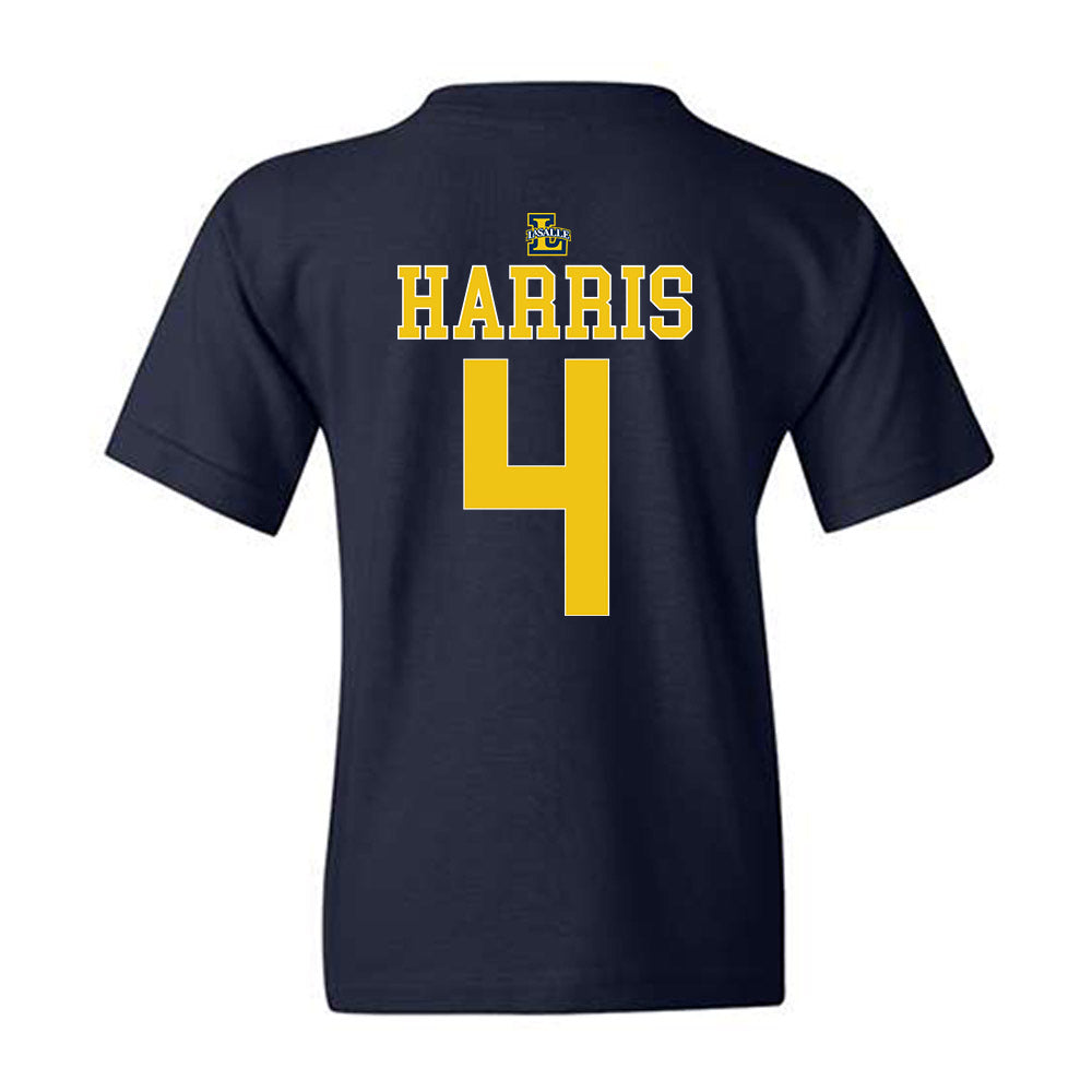 La Salle - NCAA Men's Basketball : Truth Harris - Generic Shersey Youth T-Shirt-1