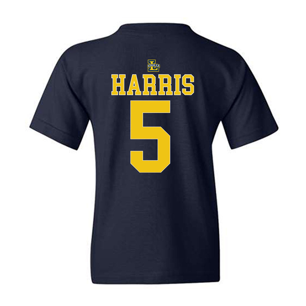 La Salle - NCAA Men's Basketball : Josiah Harris - Generic Shersey Youth T-Shirt-1