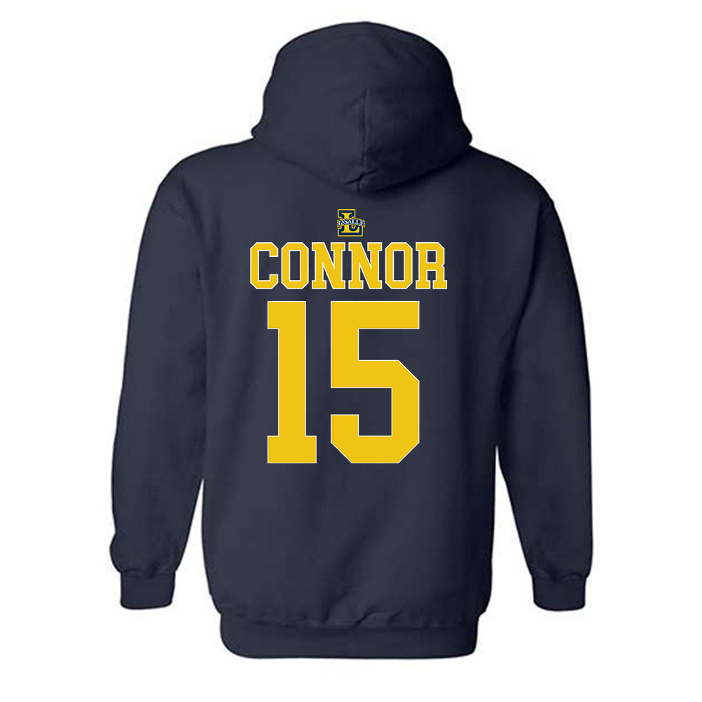 La Salle - NCAA Women's Basketball : Ashleigh Connor - Generic Shersey Hooded Sweatshirt-1