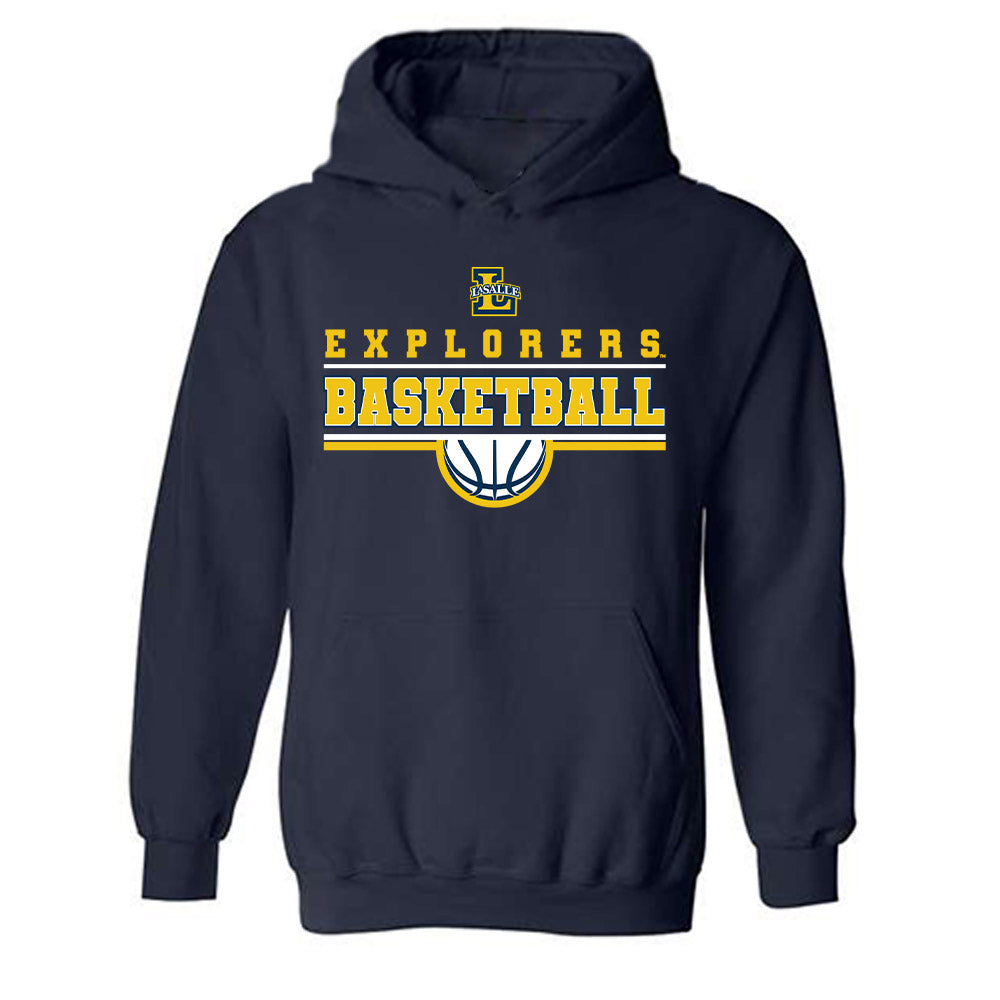 La Salle - NCAA Men's Basketball : Ashton Walker - Generic Shersey Hooded Sweatshirt-0