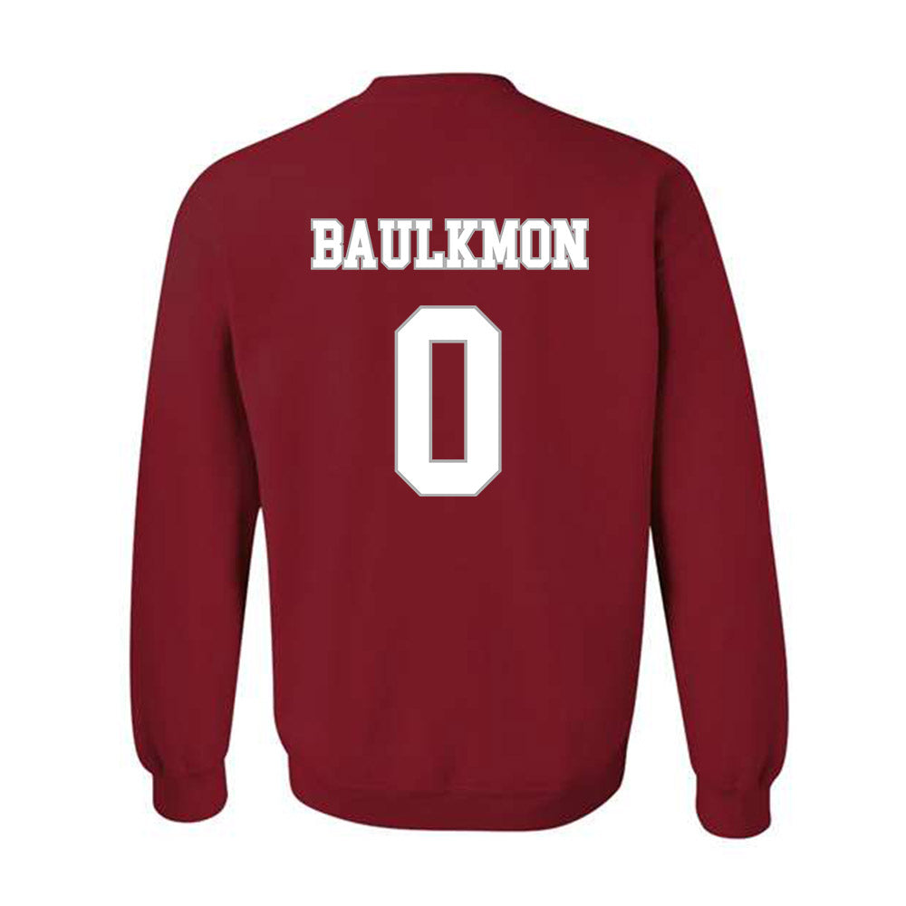 Troy - NCAA Women's Basketball : Kareem Baulkmon - Shersey Crewneck Sweatshirt-1