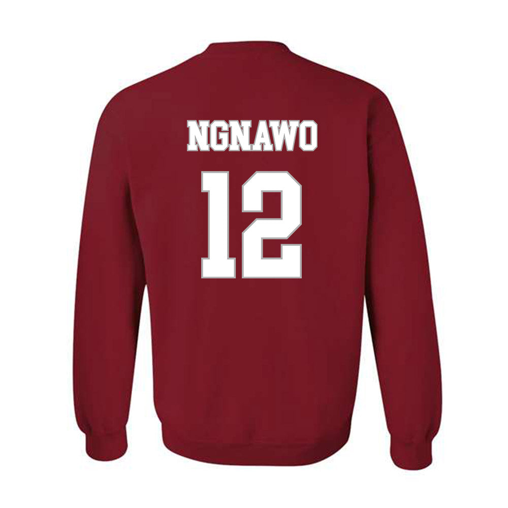 Troy - NCAA Women's Basketball : Fortuna Ngnawo - Shersey Crewneck Sweatshirt-1