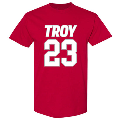 Troy - NCAA Men's Basketball : Tucker Wadsworth - Shersey T-Shirt-0
