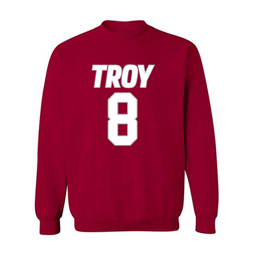 Troy - Men's Basketball Alumni : Brant Smith - Classic Shersey Crewneck Sweatshirt-0
