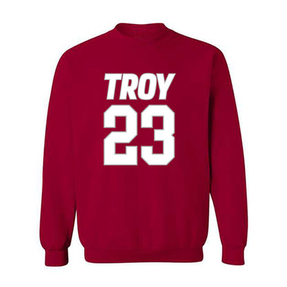 Troy - NCAA Men's Basketball : Tucker Wadsworth - Shersey Crewneck Sweatshirt-0