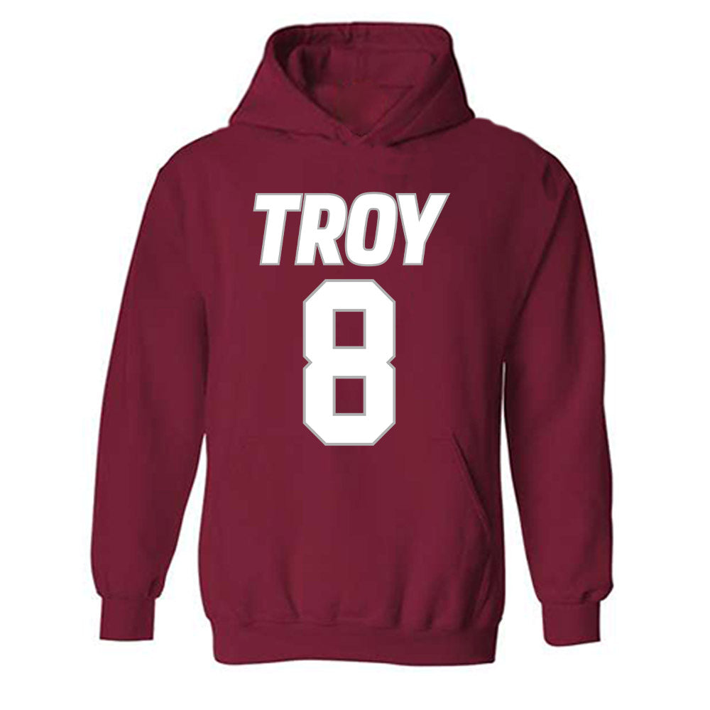 Troy - Men's Basketball Alumni : Brant Smith - Classic Shersey Hooded Sweatshirt-0