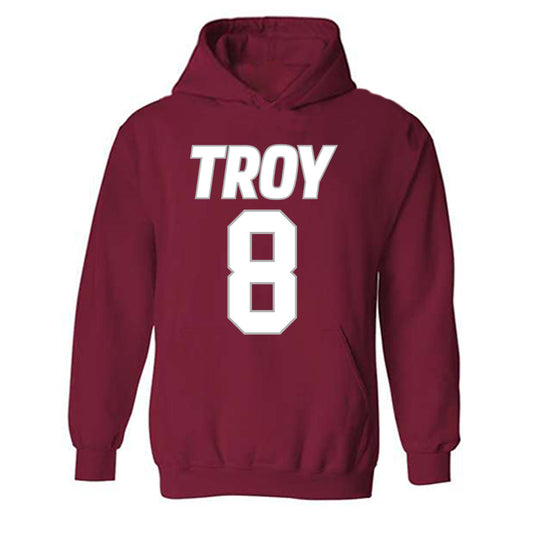 Troy - Men's Basketball Alumni : Brant Smith - Classic Shersey Hooded Sweatshirt-0