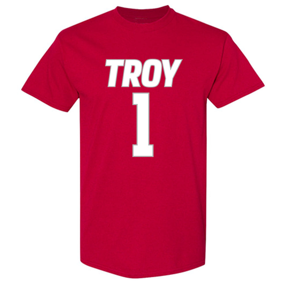 Troy - NCAA Women's Basketball : Saniya Jackson - Shersey T-Shirt-0