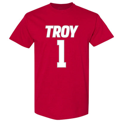 Troy - NCAA Women's Basketball : Saniya Jackson - Shersey T-Shirt-0