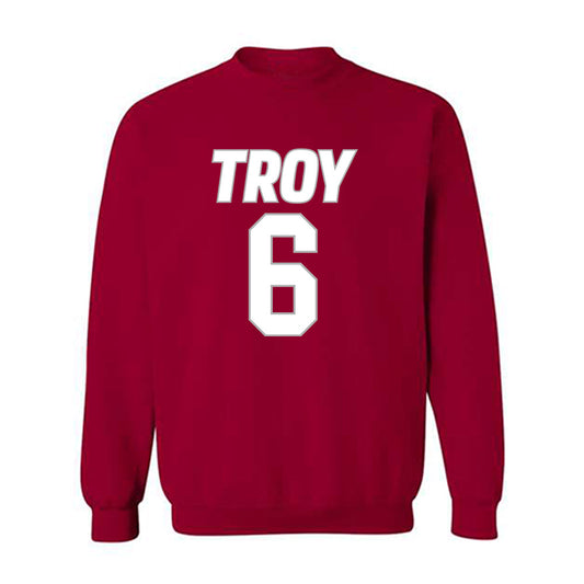 Troy - NCAA Women's Basketball : Shakirah Edwards - Shersey Crewneck Sweatshirt-0