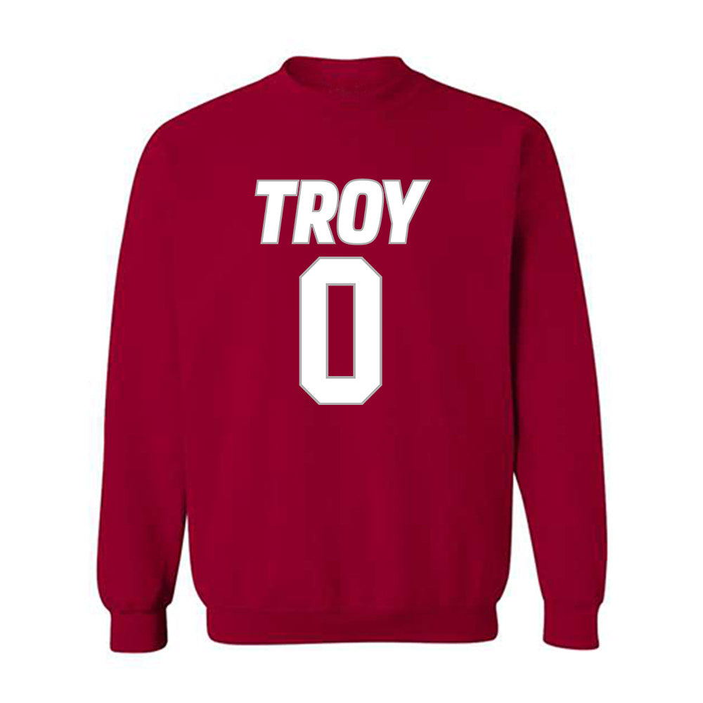 Troy - NCAA Women's Basketball : Detavia Salter - Shersey Crewneck Sweatshirt-0