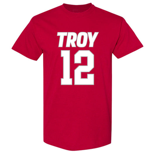 Troy - NCAA Women's Basketball : Fortuna Ngnawo - Shersey T-Shirt-0