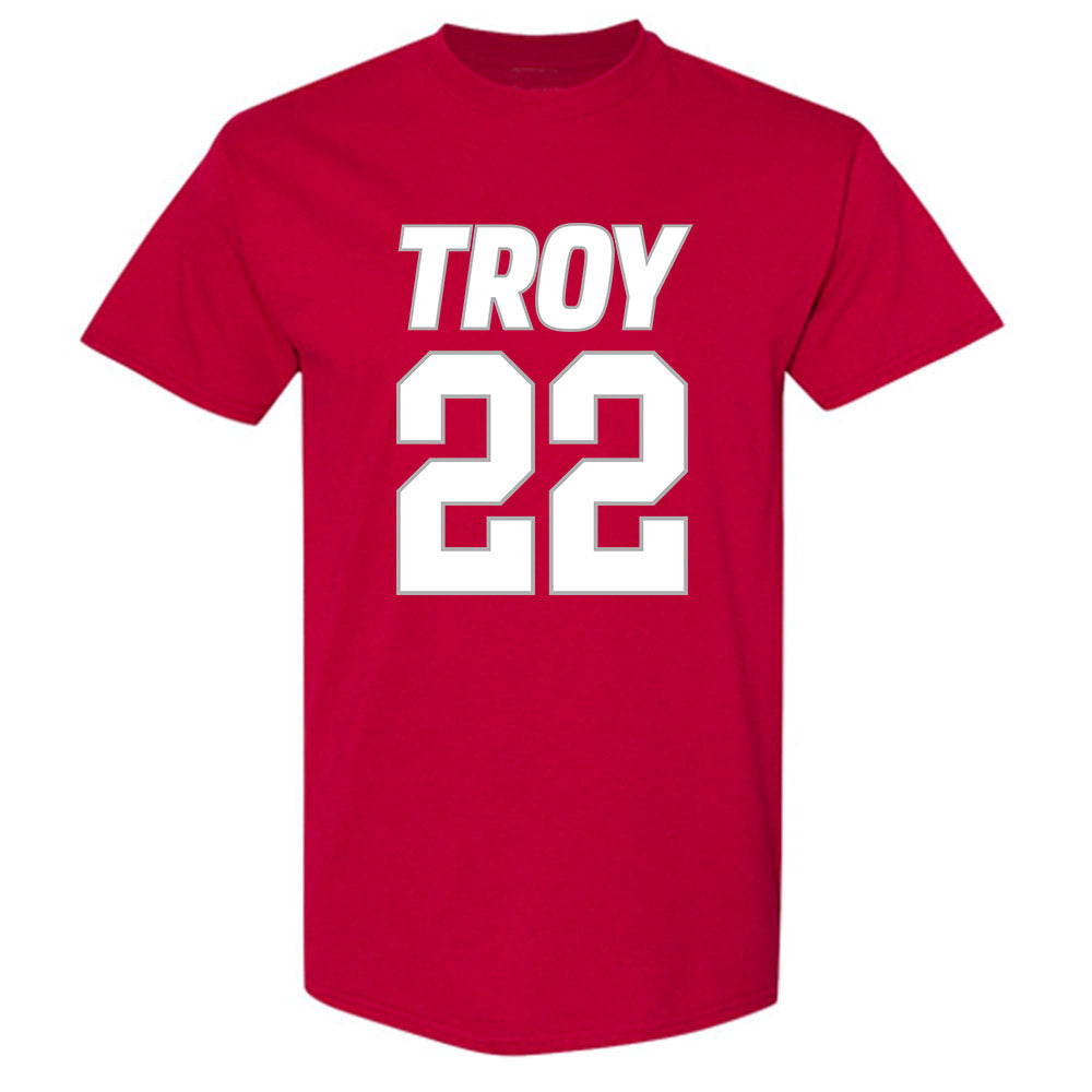 Troy - NCAA Women's Basketball : Rachel Leggett - Shersey T-Shirt-0