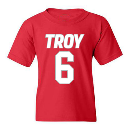 Troy - NCAA Women's Basketball : Shakirah Edwards - Shersey Youth T-Shirt-0