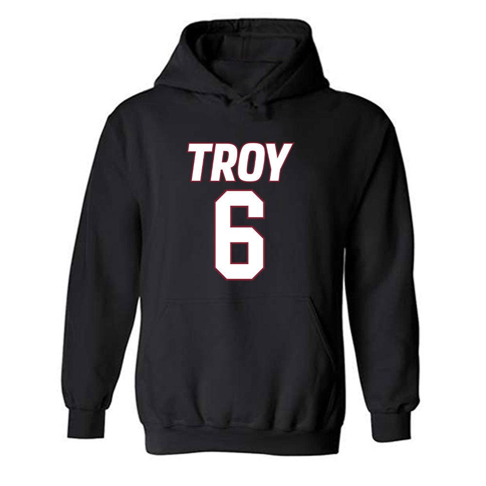 Troy - NCAA Women's Basketball : Shakirah Edwards - Hooded Sweatshirt-0