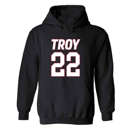 Troy - NCAA Women's Basketball : Rachel Leggett - Hooded Sweatshirt-0