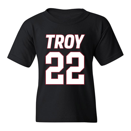 Troy - NCAA Women's Basketball : Rachel Leggett - Youth T-Shirt-0