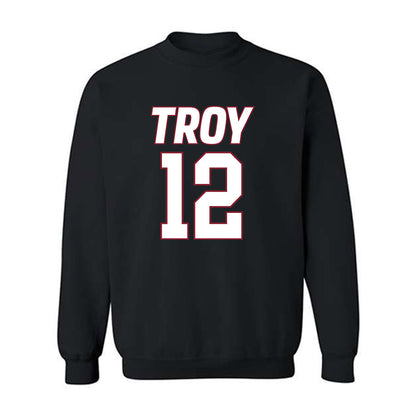 Troy - NCAA Women's Basketball : Fortuna Ngnawo - Crewneck Sweatshirt-0