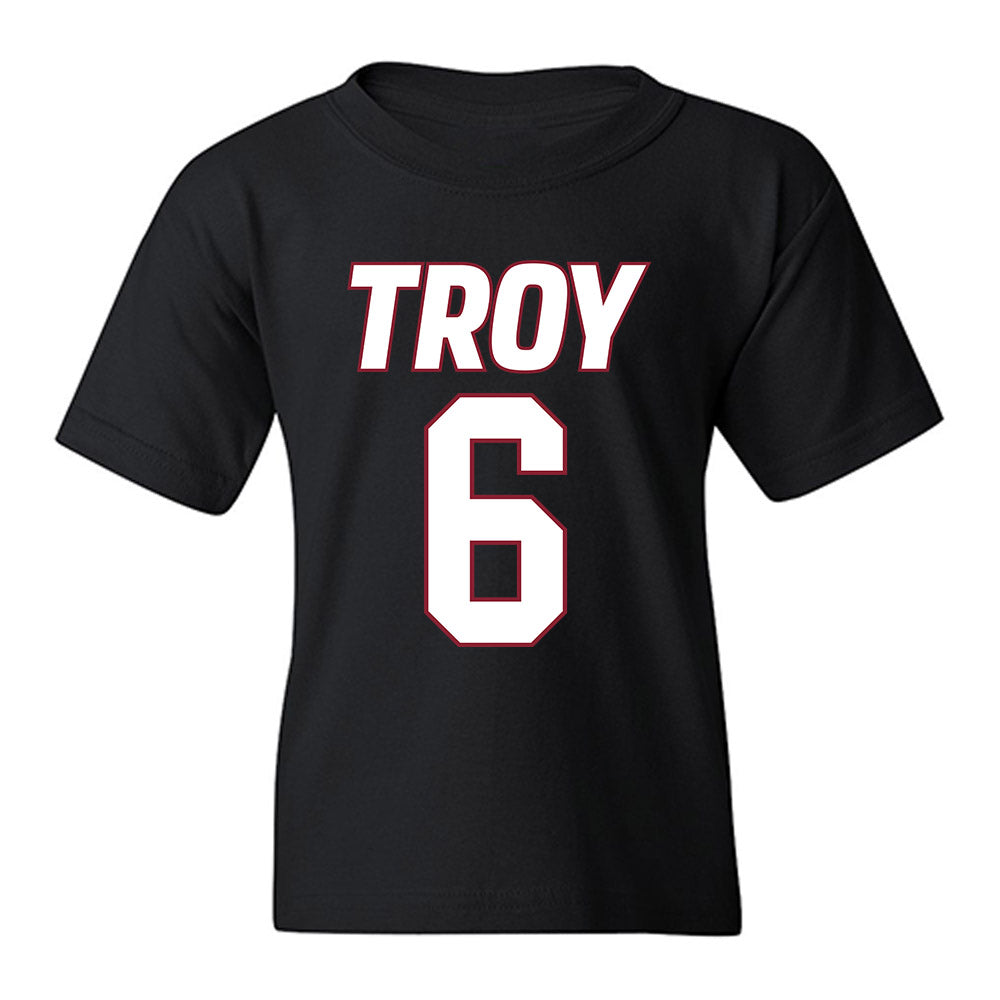 Troy - NCAA Women's Basketball : Shakirah Edwards - Youth T-Shirt-0