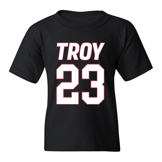 Troy - NCAA Men's Basketball : Tucker Wadsworth - Youth T-Shirt-0