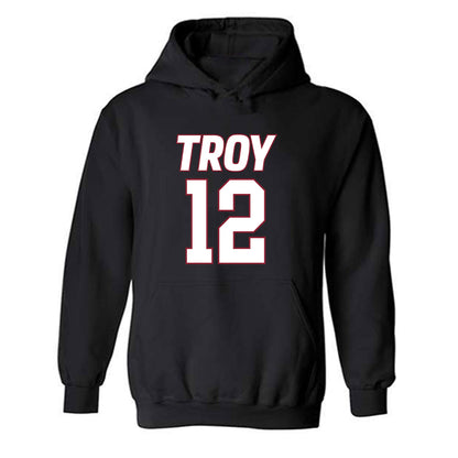 Troy - NCAA Women's Basketball : Fortuna Ngnawo - Hooded Sweatshirt-0