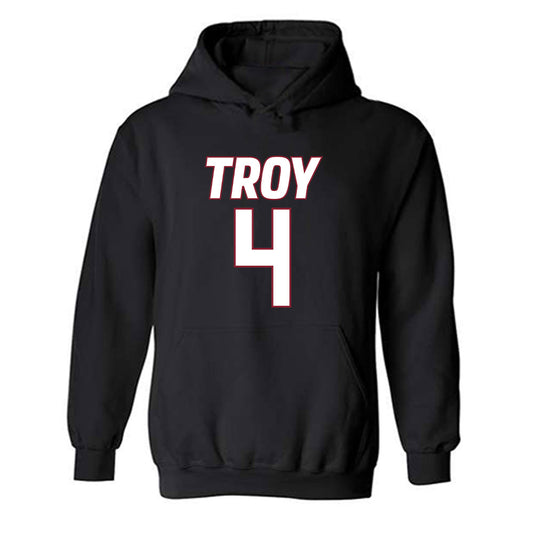 Troy - NCAA Men's Basketball : Emmanuel Clarton - Hooded Sweatshirt-0