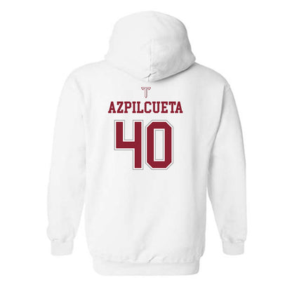 Troy - NCAA Baseball : Nico Azpilcueta - Shersey Hooded Sweatshirt-1