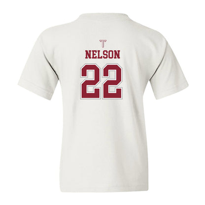 Troy - NCAA Baseball : Drew Nelson - Shersey Youth T-Shirt-1