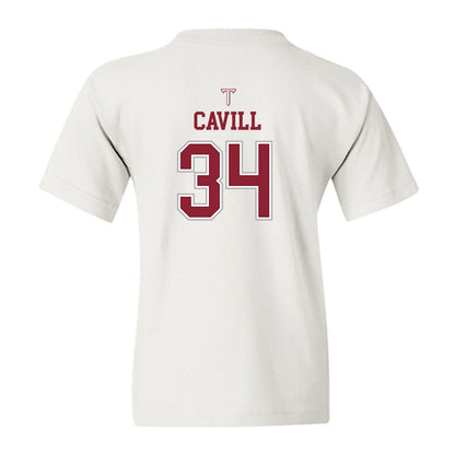 Troy - NCAA Baseball : Blake Cavill - Shersey Youth T-Shirt-1