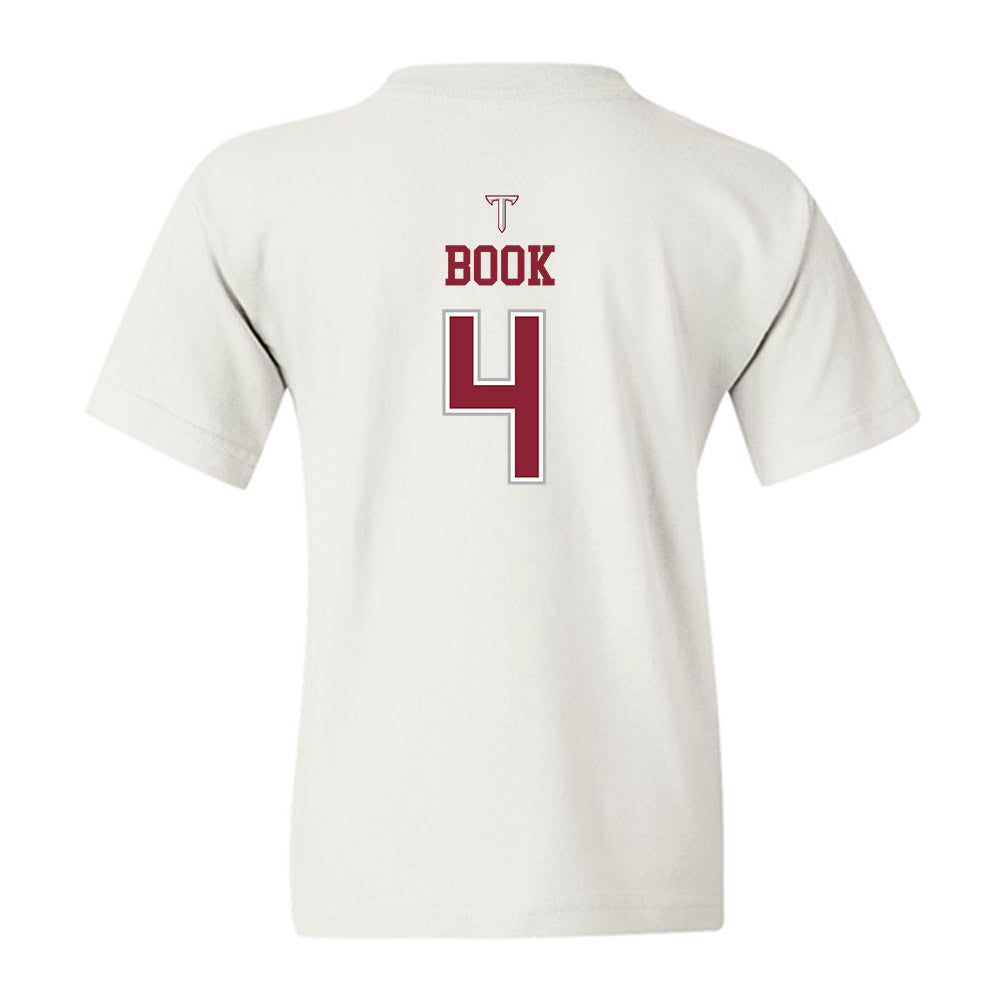 Troy - NCAA Baseball : Nolan Book - Shersey Youth T-Shirt-1
