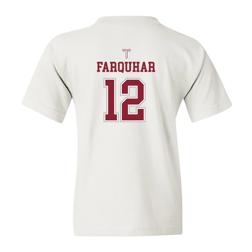 Troy - NCAA Baseball : Tate Farquhar - Shersey Youth T-Shirt-1